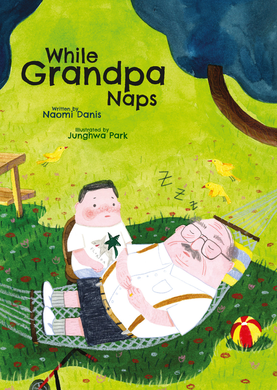 A moving, funny, elegant meditation on love, childhood, and one's place in a family.  Gilbert spends a sunny summer afternoon obediently keeping watch over his napping grandpa to shoo the pesky flies away. Unsure of exactly how long he's really supposed to sit there, watching for non-existent bugs, he passes time contemplating his ever-changing family: His grandma Sarah recently died, a new baby is on the way, his siblings and cousins race in and out. While the temptations to abandon his post beckon, Gilbert's loyalty to his grandpa stays true, and his quiet dedication finds a sweet reward.